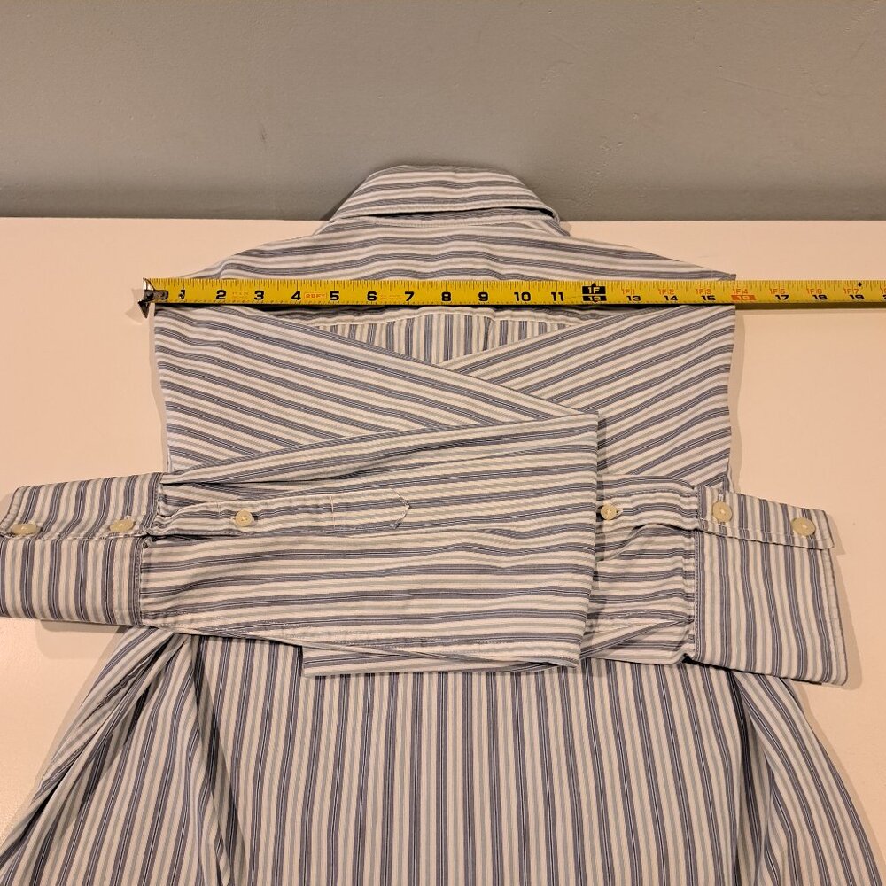 Abercrombie & Fitch Men's Small Long Sleeve Button Down Striped Shirt - Picture 11 of 11